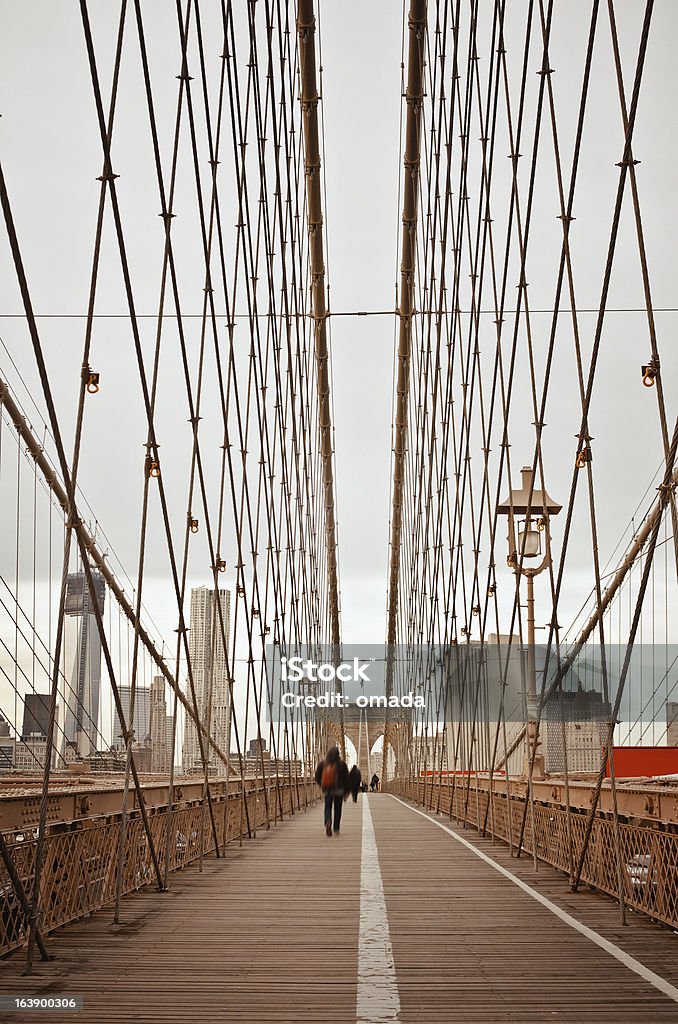 Brooklyn Bridge, New York, USA - Lizenzfrei Architektonisches Detail Stock-Foto