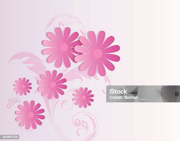 Fundo Floral - Arte vetorial de stock e mais imagens de Abstrato - Abstrato, Computação Gráfica, Cor de rosa