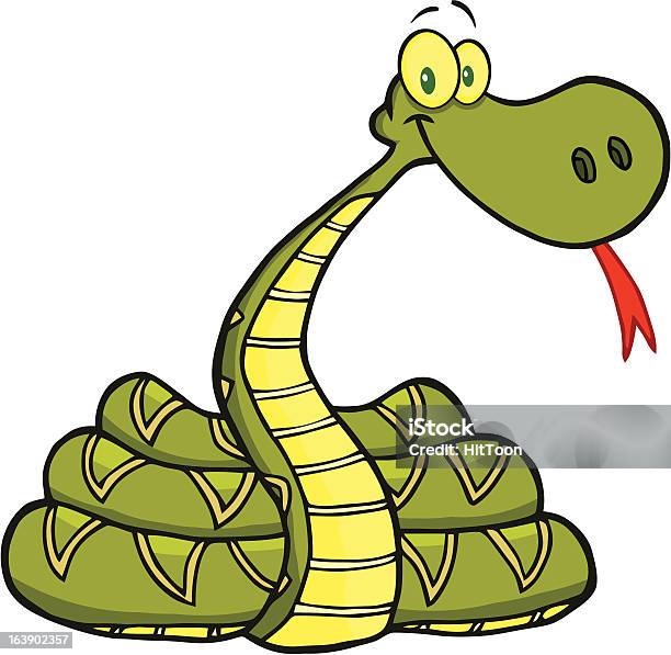 Завитые Snake — стоковая векторная графика и другие изображения на тему Белый фон - Белый фон, Векторная графика, Год Змеи