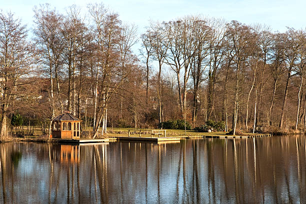 istock Tea House at the Lake 163903804