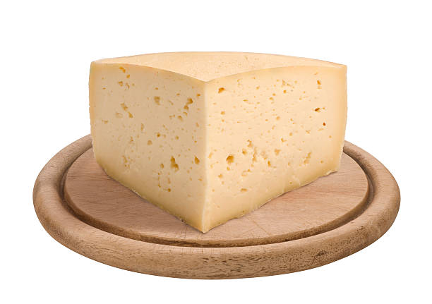 piece of Asiago cheese