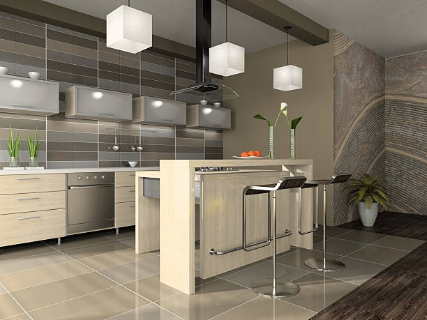 istock Interior of the modern apartment 163904325