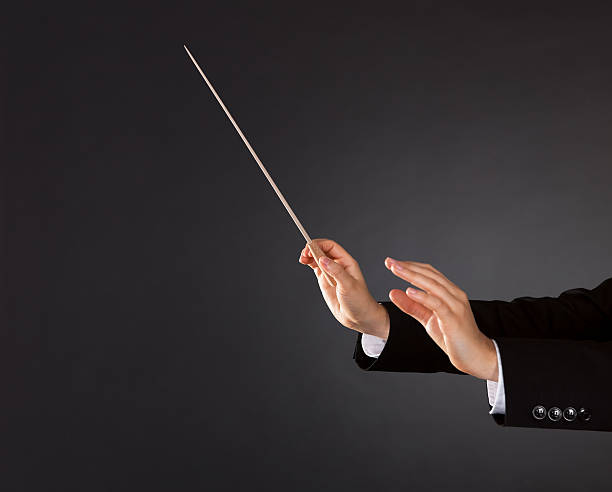 istock Music conductor with a baton 163908754