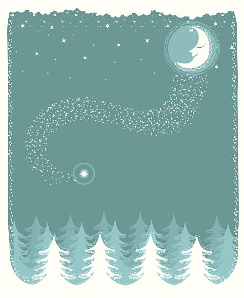 Boże Narodzenie zimowy karty – artystyczna grafika wektorowa