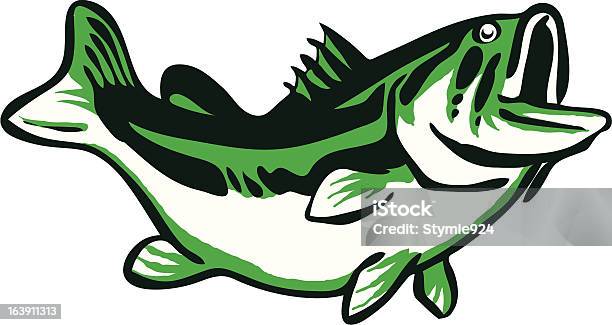 Largemouth Bass Icon Stock Illustration - Download Image Now - Fish, Largemouth Bass, Animal
