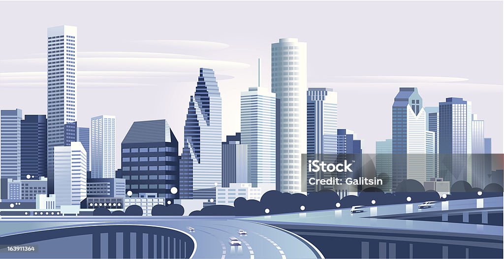 City Houston Vector Houston skyline, very good quality. Vector art. Houston - Texas stock vector