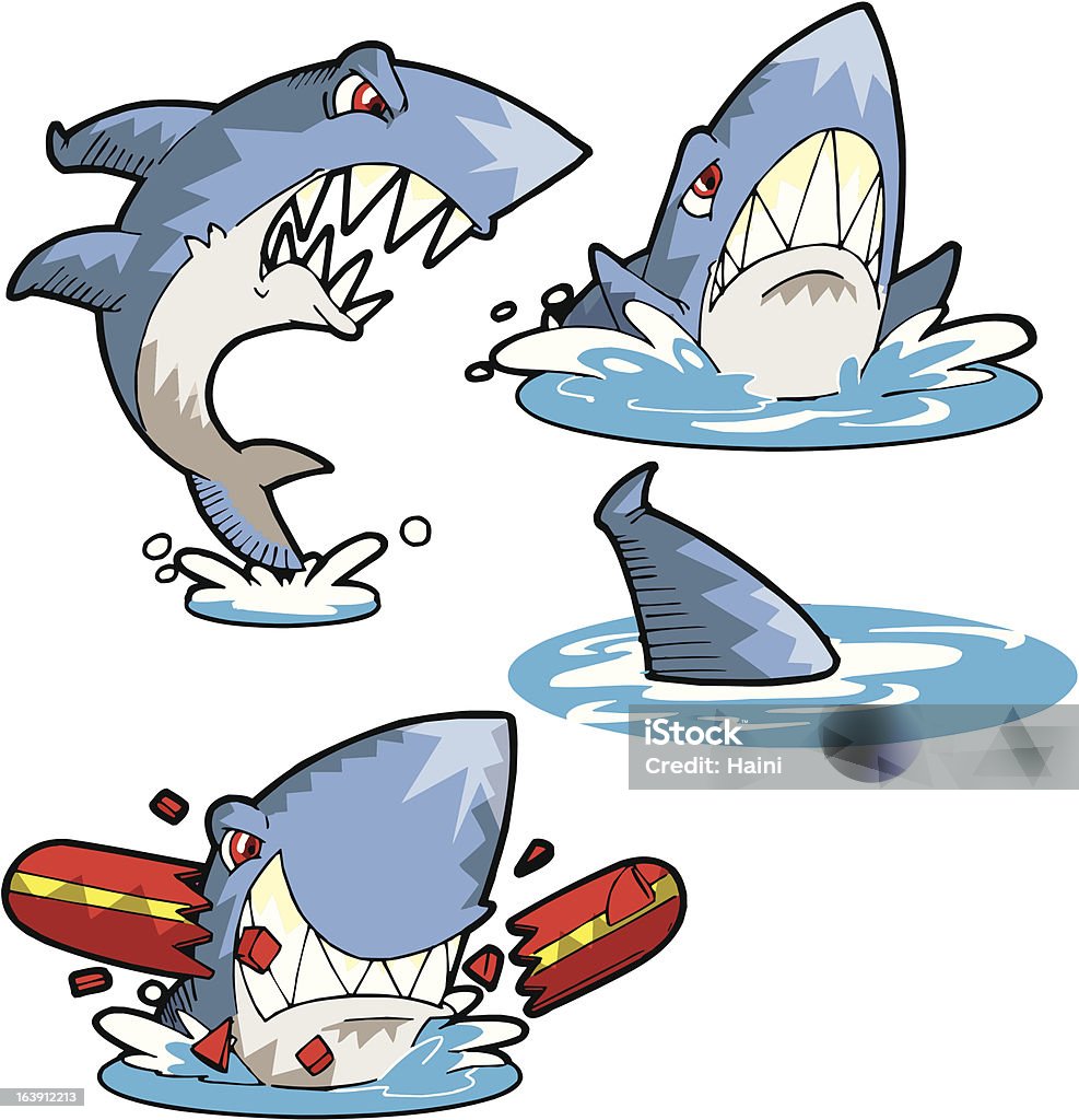 Les requins&nbsp;! - clipart vectoriel de Aliment libre de droits