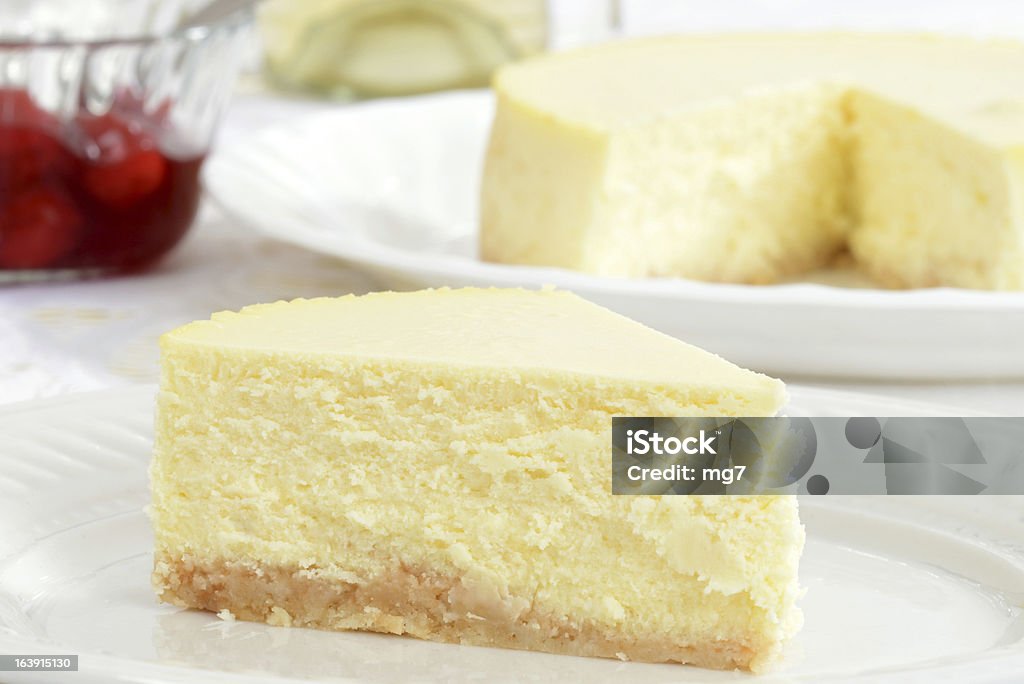 Macro cheesecake Macro cheesecake on a white plate Baked Stock Photo