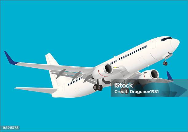 Boeing 737 Stock Vektor Art und mehr Bilder von Vektor - Vektor, Flugzeug, Flugzeugflügel