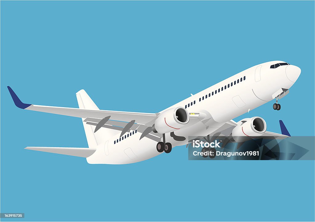 Boeing 737 - arte vectorial de Vector libre de derechos