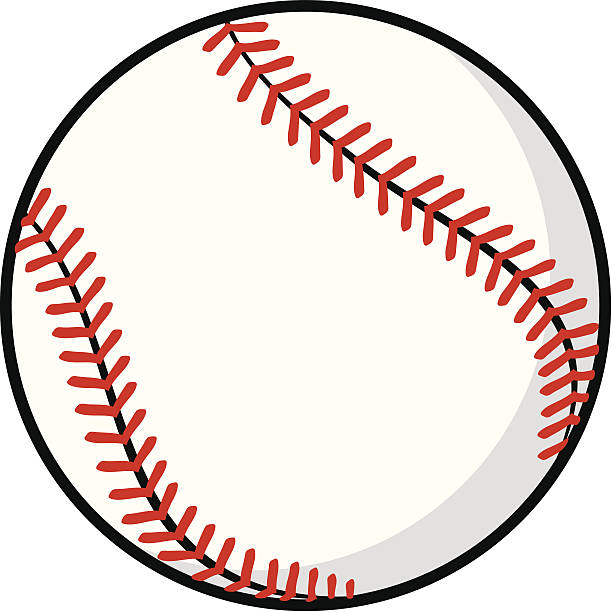 baseball ball vector art illustration