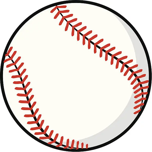 Vector illustration of baseball ball