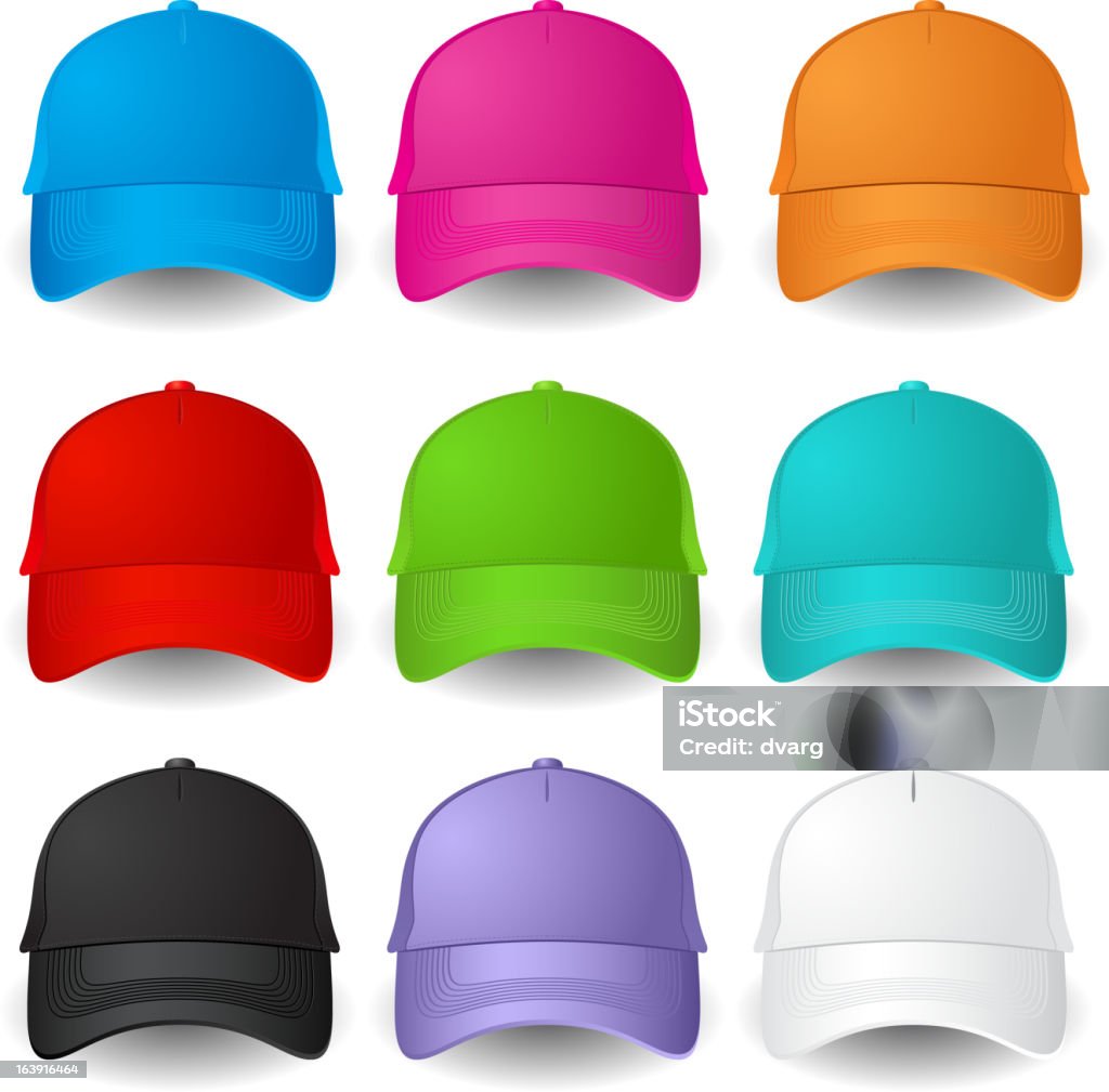 Gorras de béisbol - arte vectorial de Accesorio personal libre de derechos