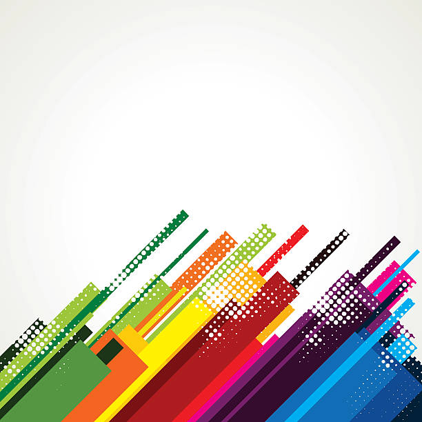 A colorful abstract background vector art illustration