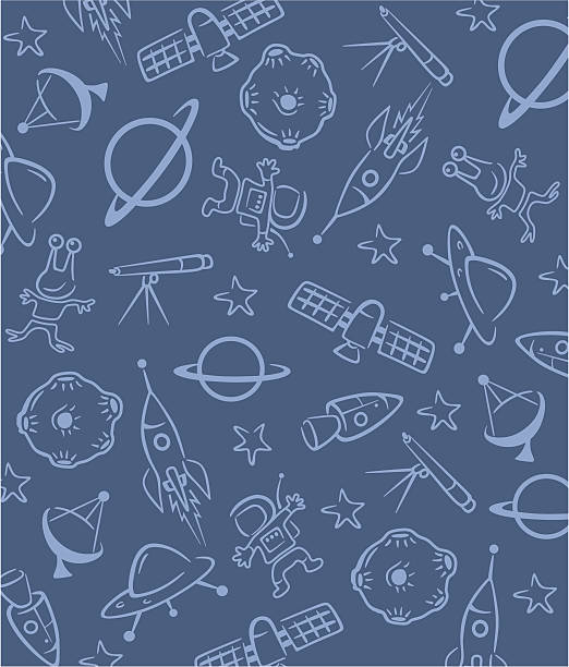 space backgrounds a lot of space items in blue colour astronaut backgrounds stock illustrations