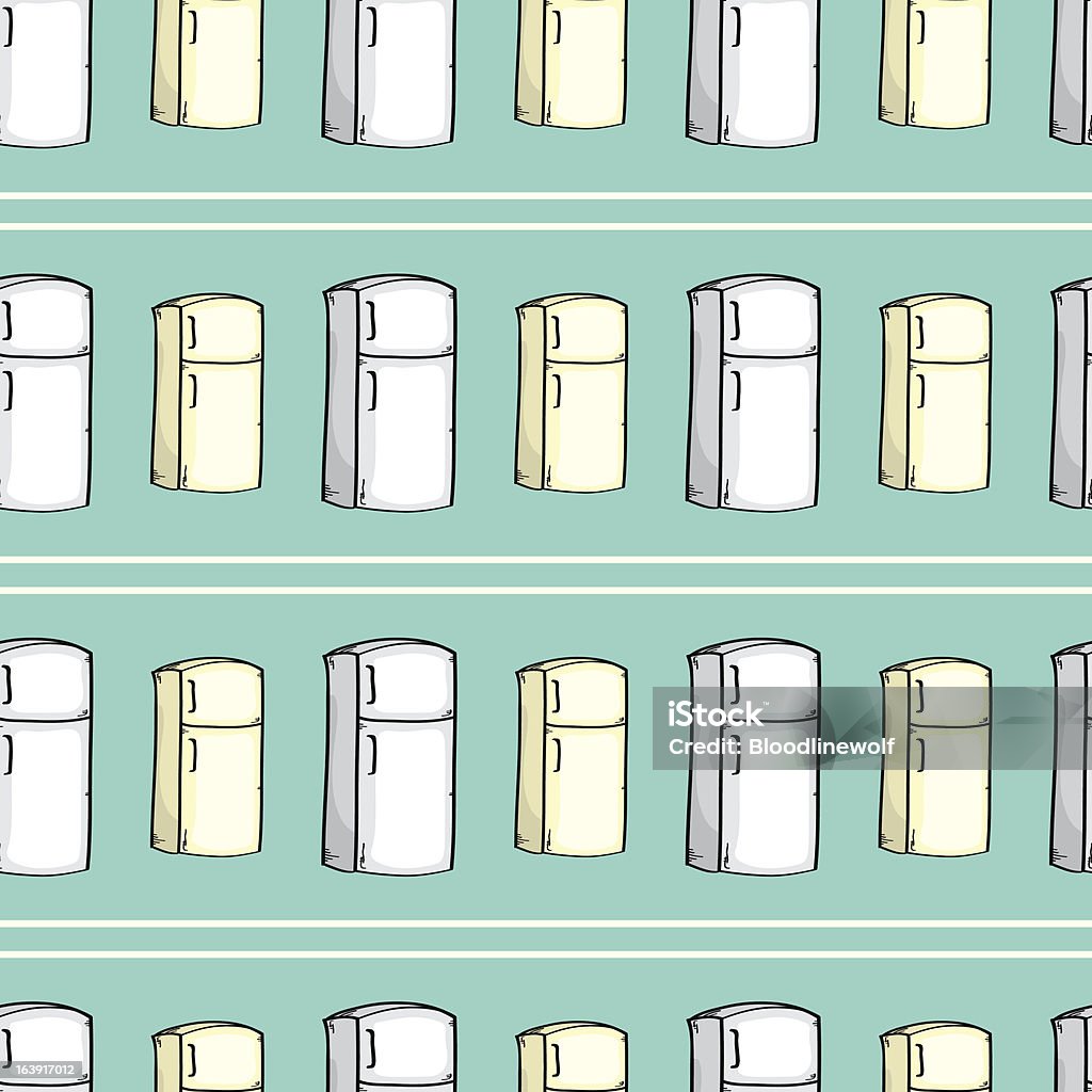 Fridge Pattern Refrigerator Pattern Stock Illustration - Download Image Now ...