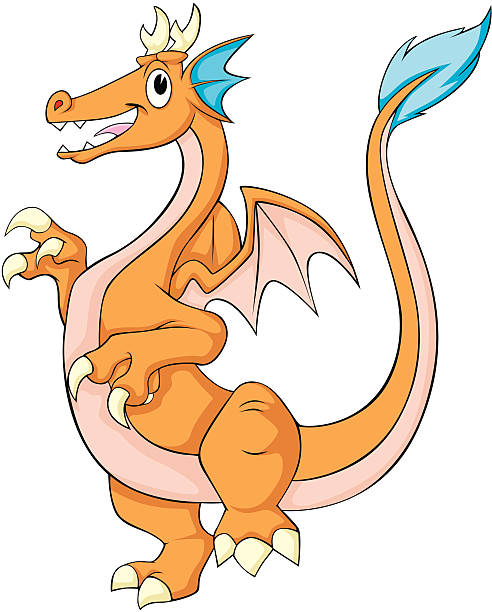 Happy Dragon Cartoon Stock Illustration - Download Image Now