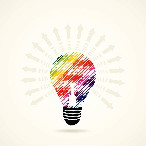 light bulb vector art illustration