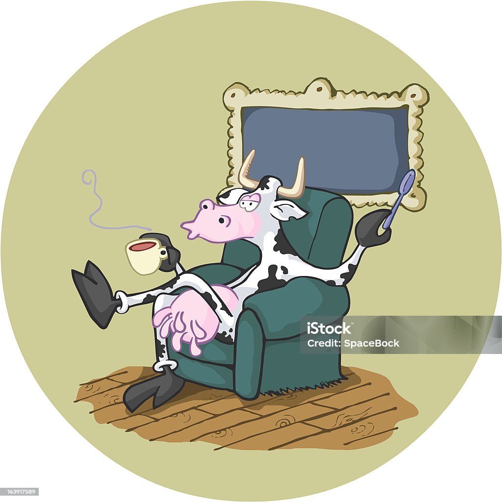ブリティッシュカウあるティーです。 - 家畜牛のロイヤリティフリーベクトルアート