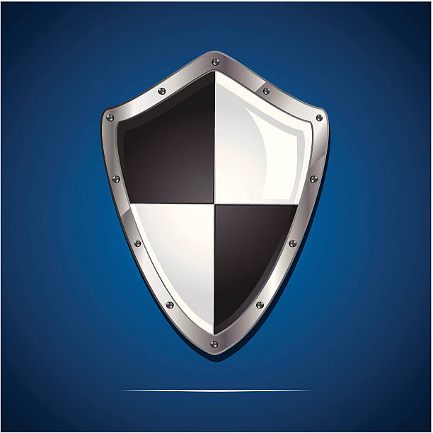 Simbolo icona scudo di sicurezza - illustrazione arte vettoriale