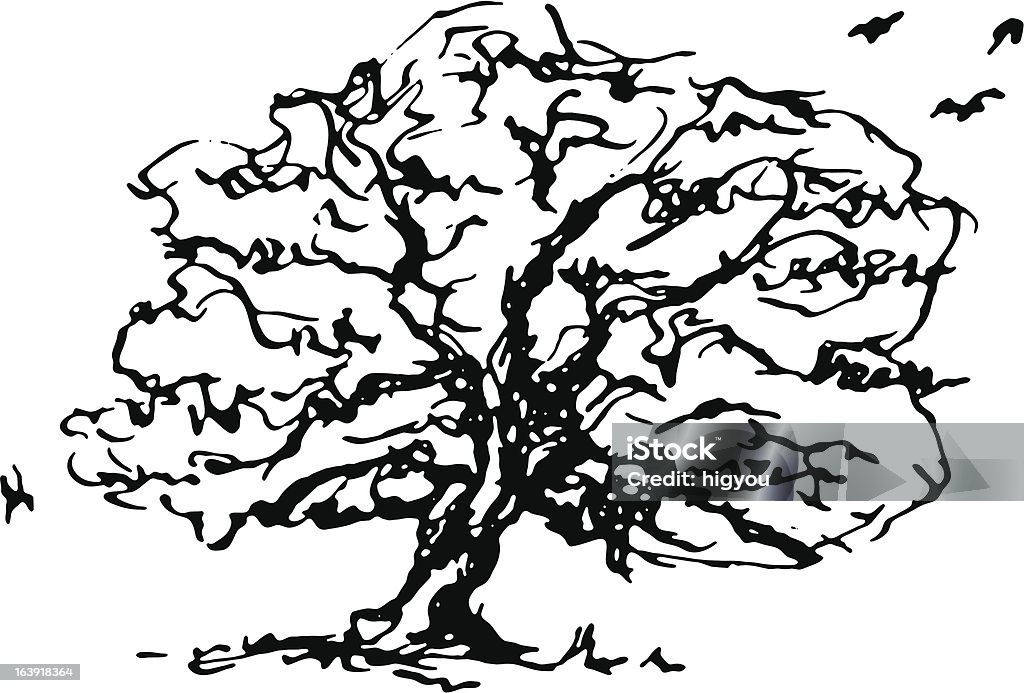Abstract Ink Trees Tree Ink Stock Illustration - Download Image Now - Abstract, Bizarre ...