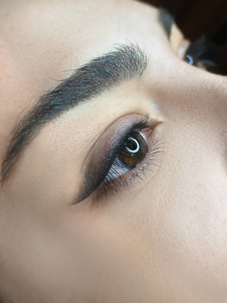 istock permanent make up , close up woman eye beautiful 1639184192