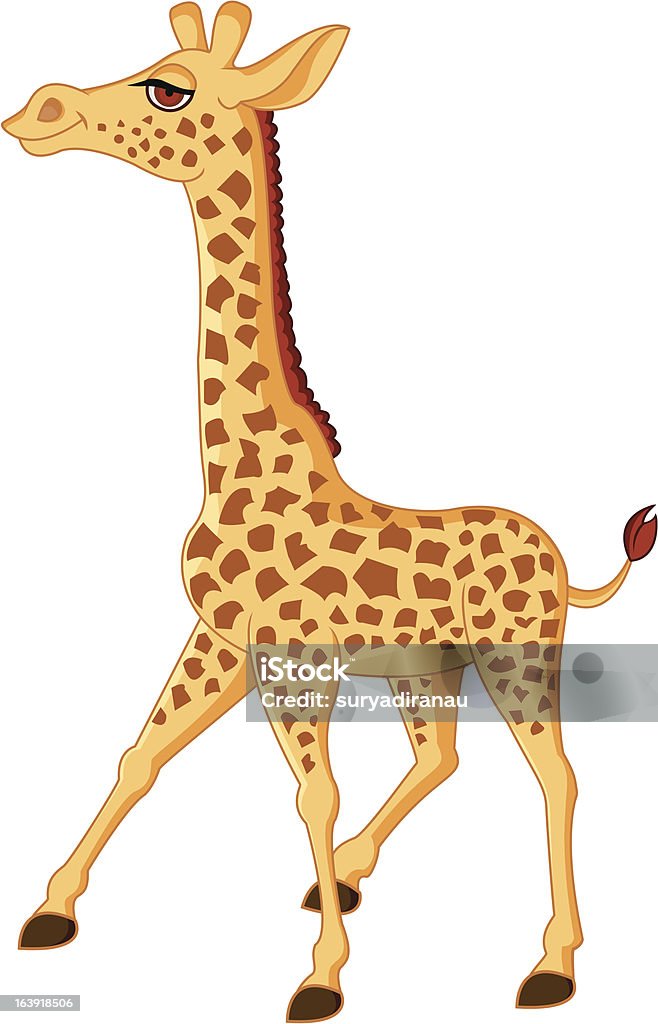 Funny giraffe cartoon Vector illustration of funny giraffe cartoon Africa stock vector