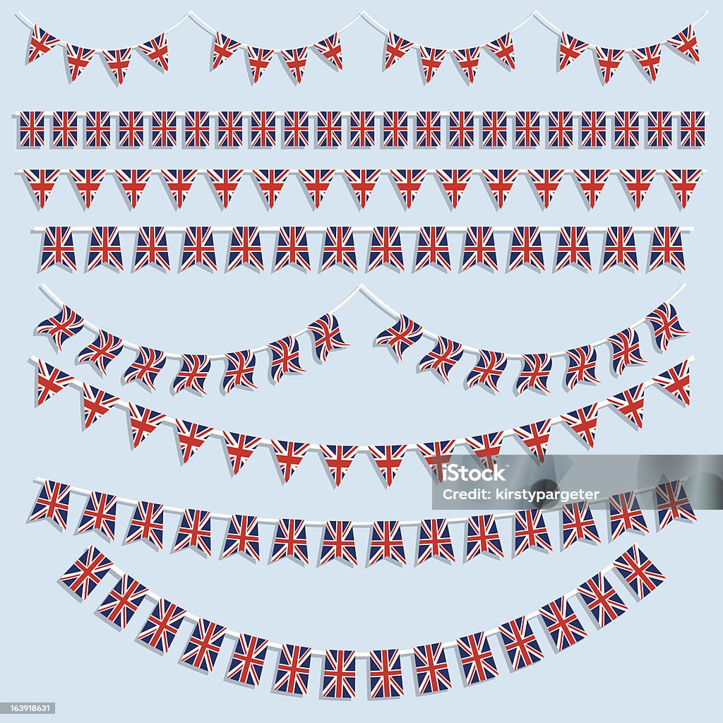 Union Jack Et Drapeaux Bunting Vecteurs libres de droits et plus d'images  vectorielles de Guirlande de fanions - Guirlande de fanions, Drapeau du  Royaume-Uni, Culture britannique - iStock