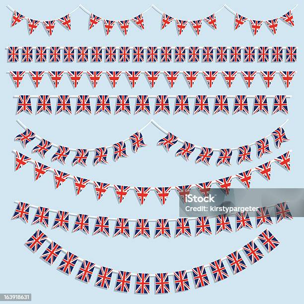 Union Jack Flags And Bunting Stock Illustration - Download Image Now - Bunting, British Flag, British Culture