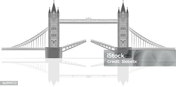Most Ilustracja Wektorowa - Stockowe grafiki wektorowe i więcej obrazów Tower Bridge - Tower Bridge, Grafika wektorowa, Architektura