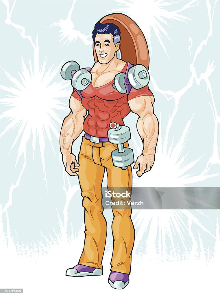 Super Héros homme - clipart vectoriel de Activité libre de droits