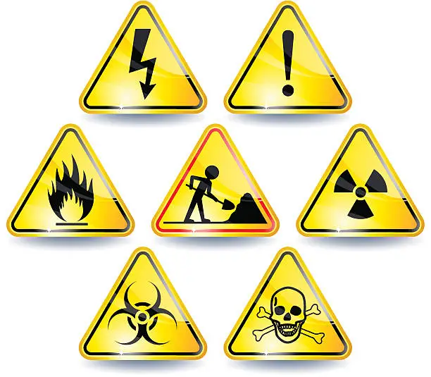 Example Warning Sign Yellow Free yellow warning signs 01 vector yellow warning signs yellow paint ...
