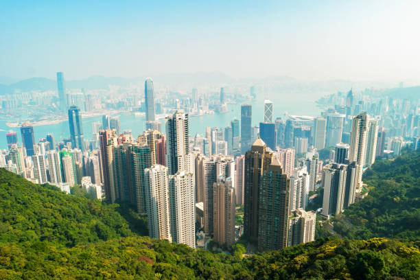 istock Hong Kong city view from The Peak 1639202829