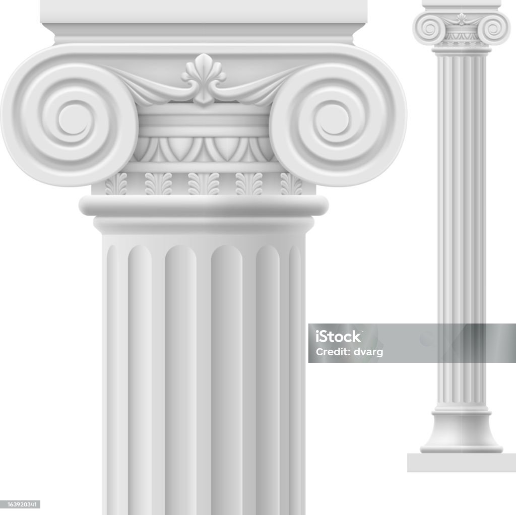 Colonne romaine - clipart vectoriel de Colonne architecturale libre de droits