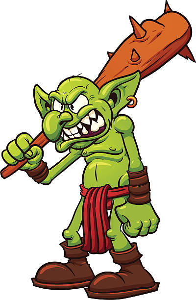 Angry Troll Stock Illustration - Download Image Now - Boot