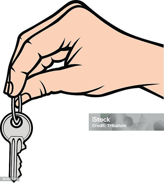 Hand Holding Key Stock Illustration - Download Image Now - Business, Giving, Holding