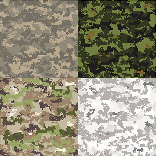 Digital Camouflage - Vector Pattern vector art illustration