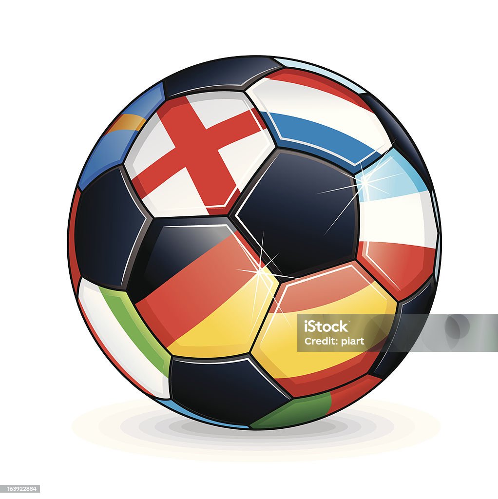 Vetor bola de futebol - Vetor de 2012 royalty-free