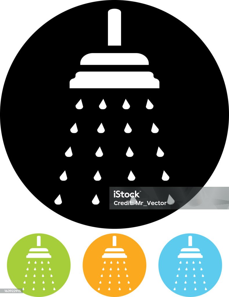 Chá Vector ícone isolado - Royalty-free Cabeça de chuveiro arte vetorial