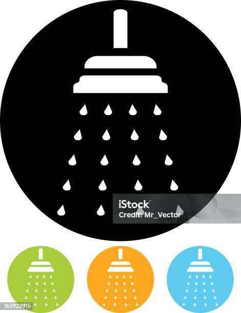 Chá Vector Ícone Isolado - Arte vetorial de stock e mais imagens de Cabeça de chuveiro - Cabeça de chuveiro, Símbolo de ícone, Banheira