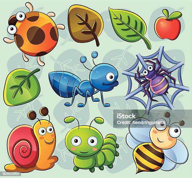 Cute Bugs Stock Illustration - Download Image Now - Animal, Ant, Cartoon