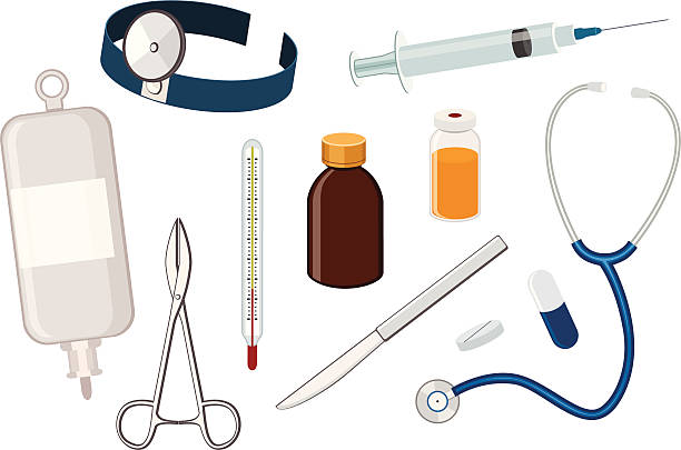 Medical Tools Stock Illustration - Download Image Now - Doctor, Beauty,  Bottle - iStock