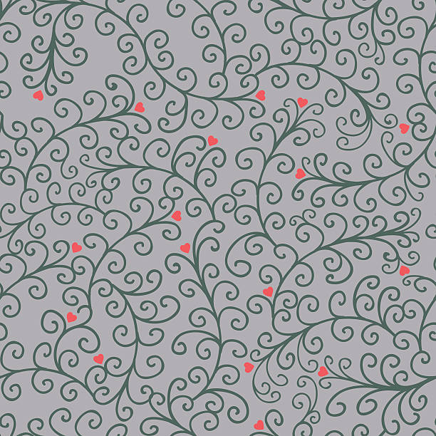 Floral seamless pattern in vector vector art illustration