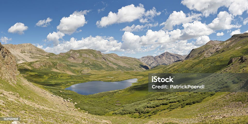Colorado Mountain Lake Panorama - Lizenzfrei Abenteuer Stock-Foto