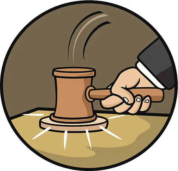 Vector illustration of judiciary