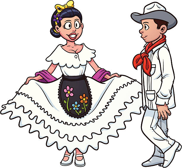 ilustrações de stock, clip art, desenhos animados e ícones de dança casal mexicano - veracruz