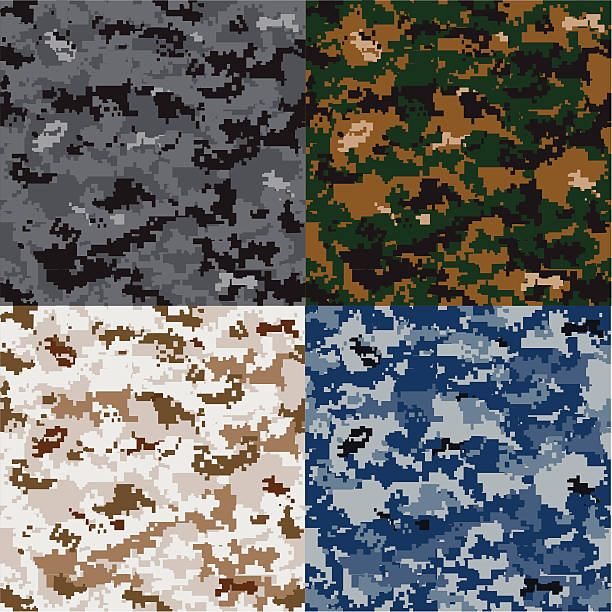 Digital Camouflage - Vector Pattern vector art illustration