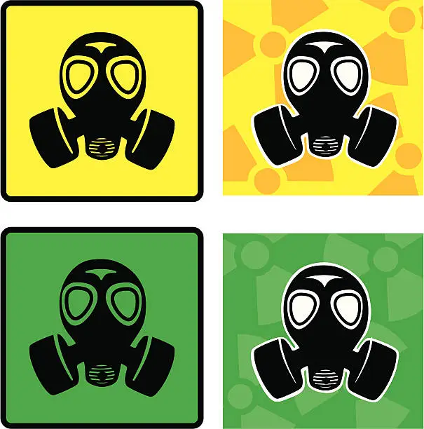 Vector illustration of gas masks