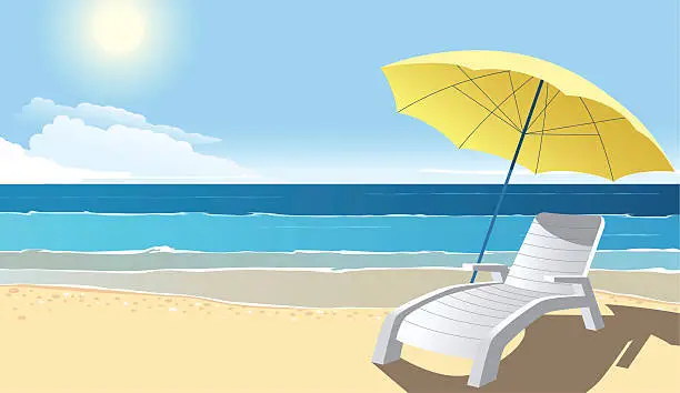 Vector illustration of Beach