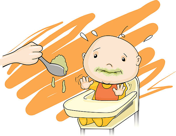 Baby Dont Like Food Stock Illustration - Download Image Now - No Appetite,  Baby - Human Age, Eating - iStock